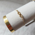 Bracelet Infini Doré Pierre Claire Élégante Esmé
