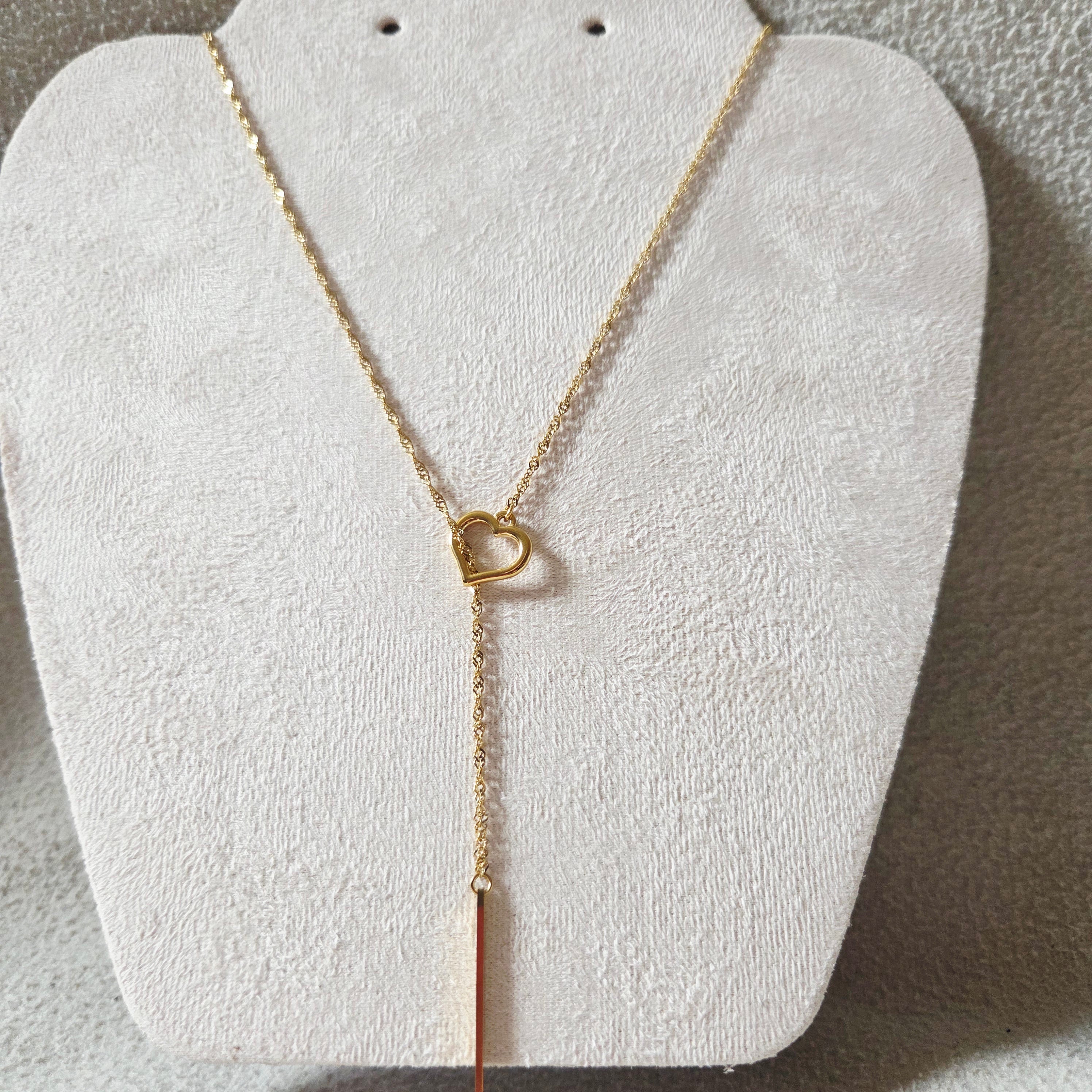 Collier Cœur Raffiné  Doré & Argenté Lovely