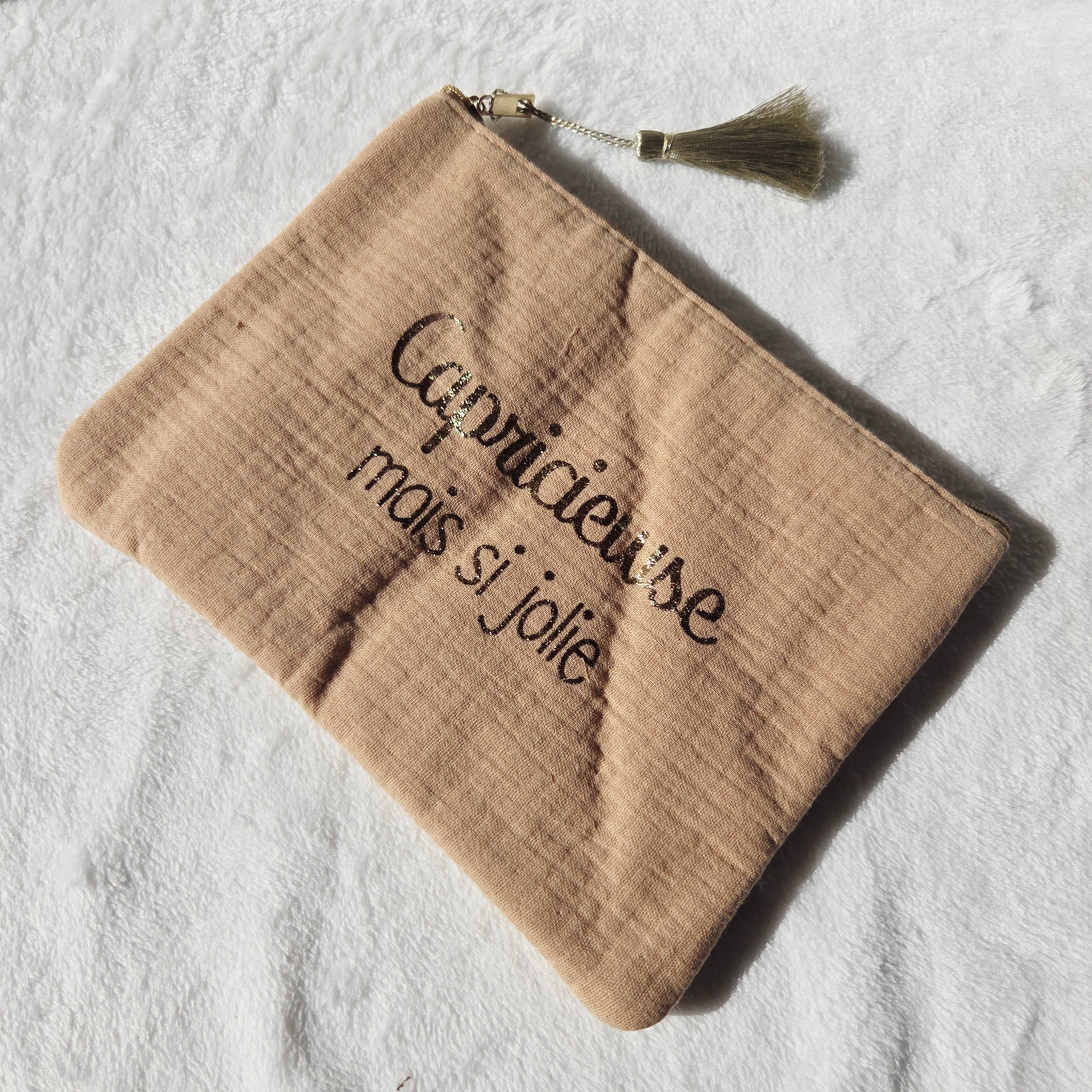 Trousse à maquillage " Capricieuse mais jolie "