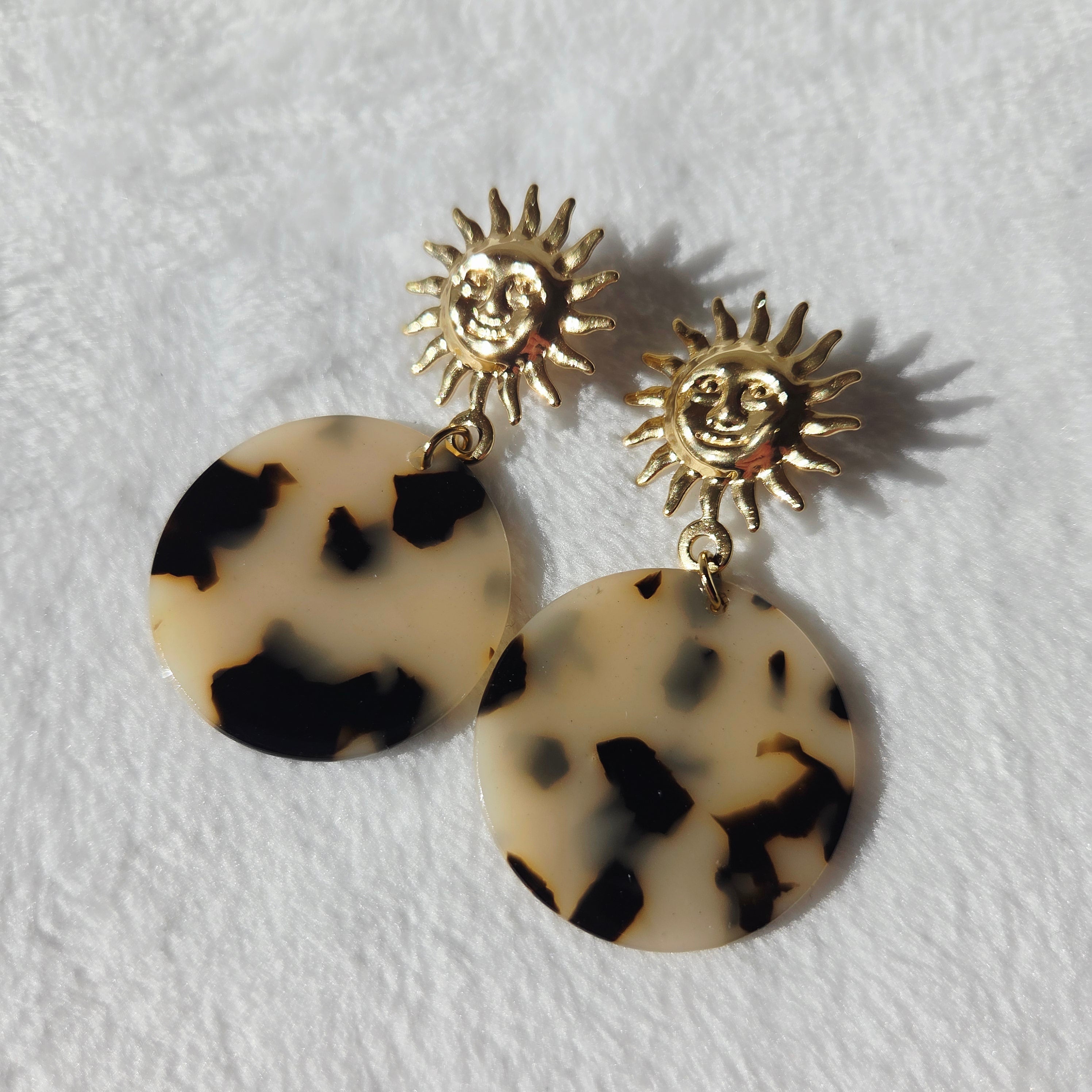 Boucles d'oreille Kaïra en acier inoxydable