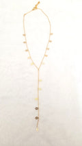 Collier doré Ophélie en forme de Y