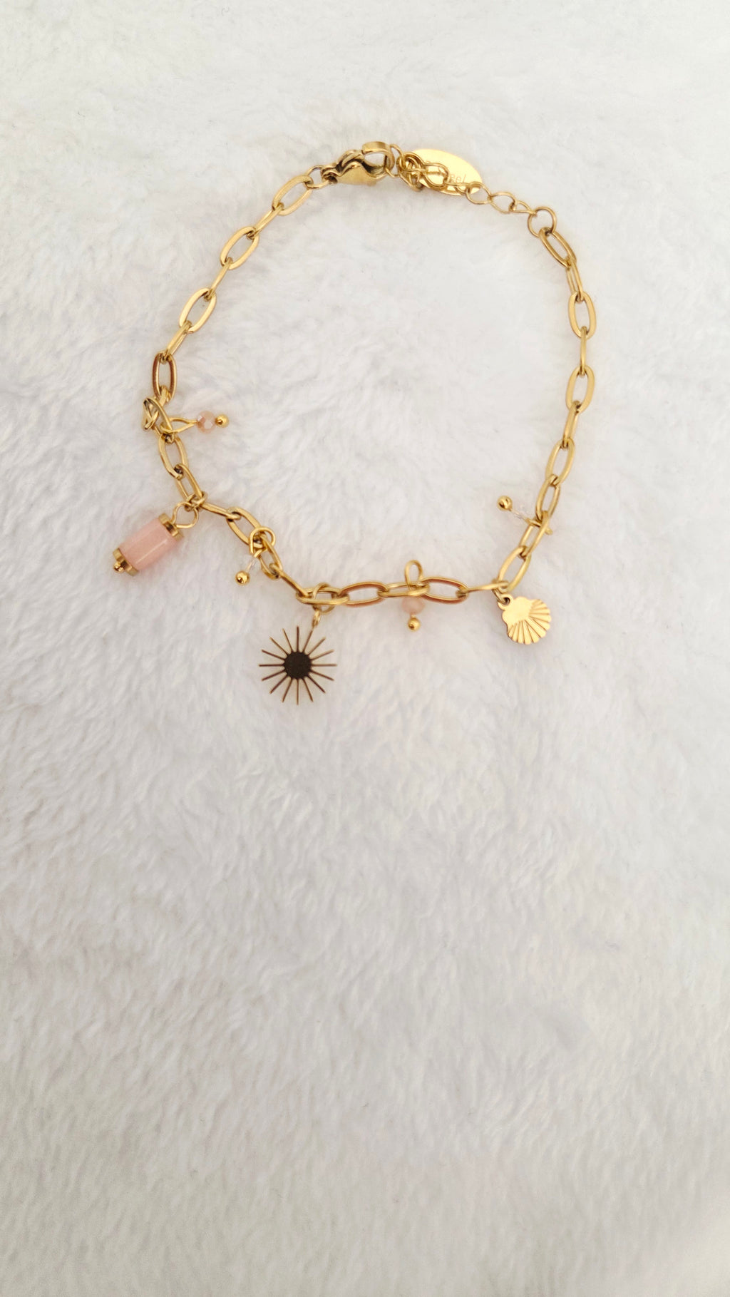 Bracelet breloques Rose
