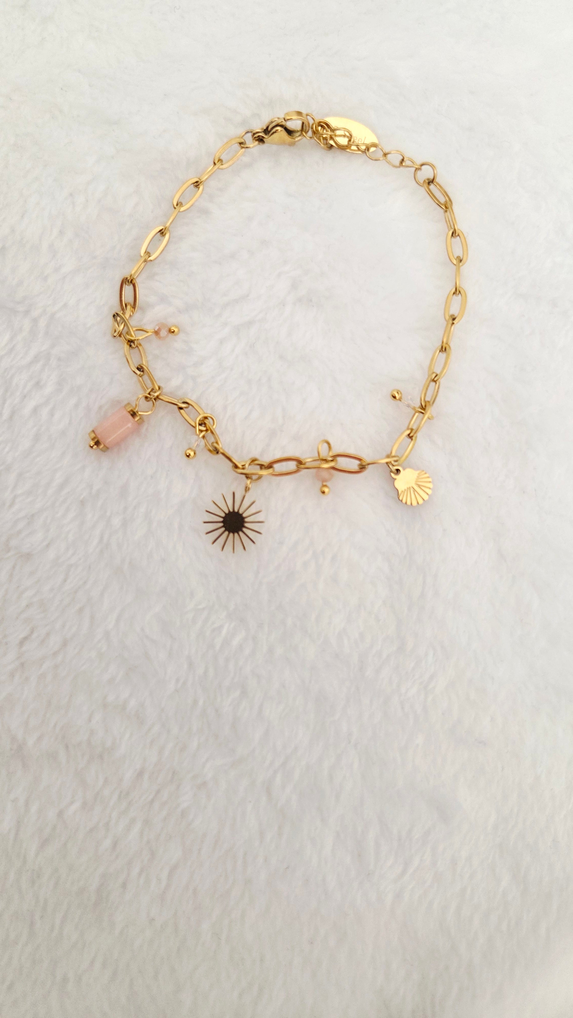Bracelet breloques Rose