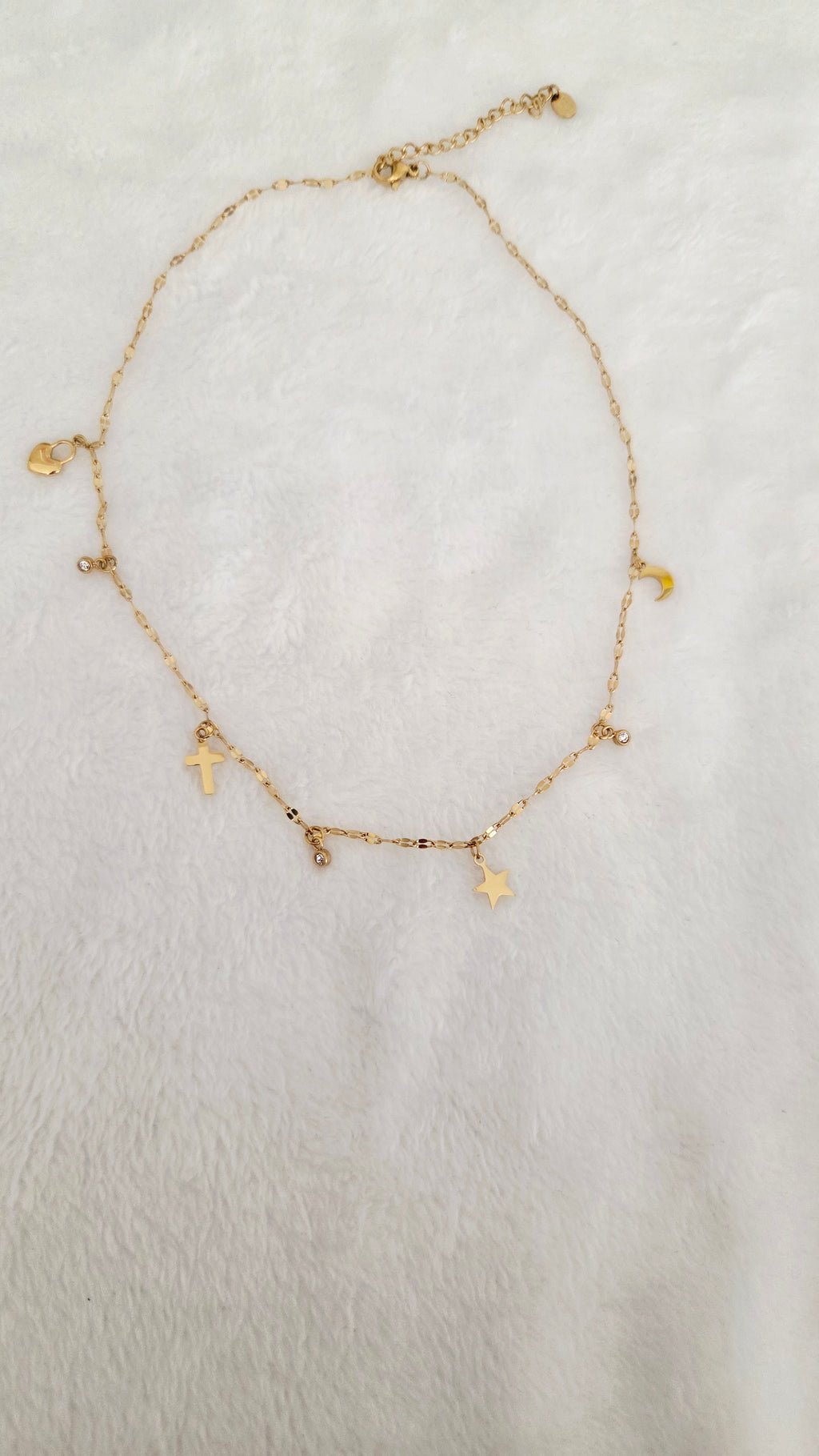 Collier Lilou Multicharms avec étoiles et lune