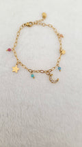 Bracelet Jessica  avec plusieurs pendentifs