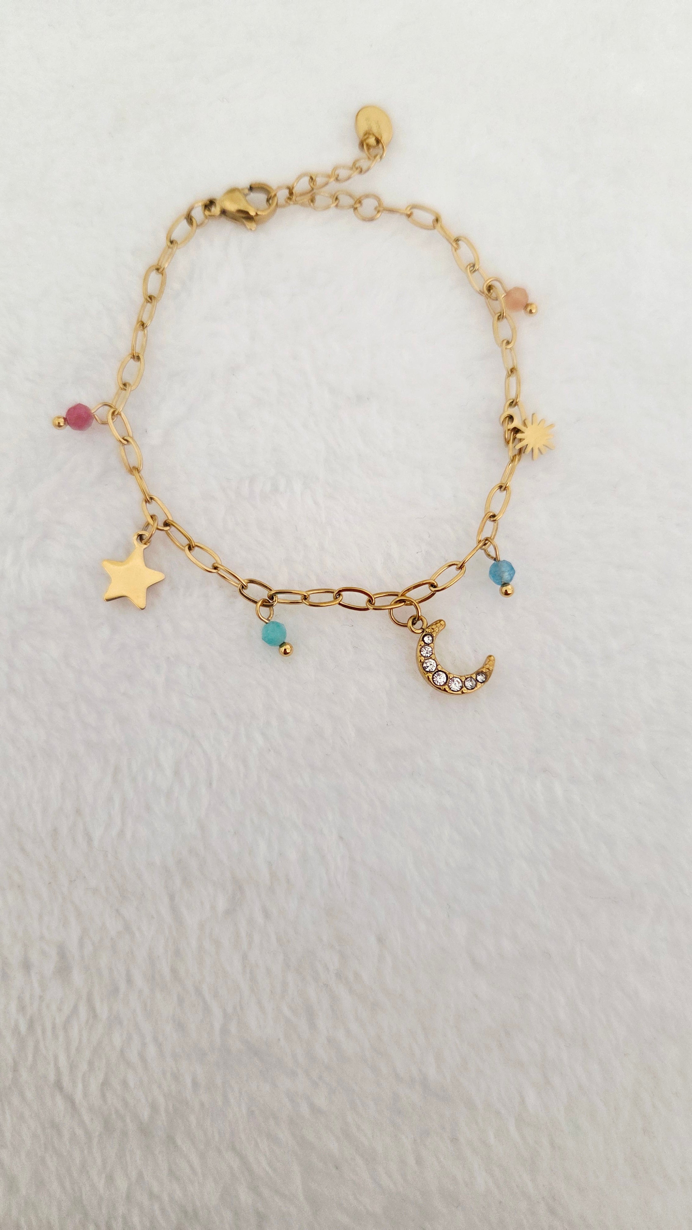 Bracelet Jessica  avec plusieurs pendentifs
