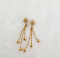 Boucle D'Oreille Étoile Strassée Aliya