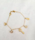 Bracelet Charms Clé & Symboles