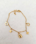 Bracelet Charms  – Fleur & Cadenas
