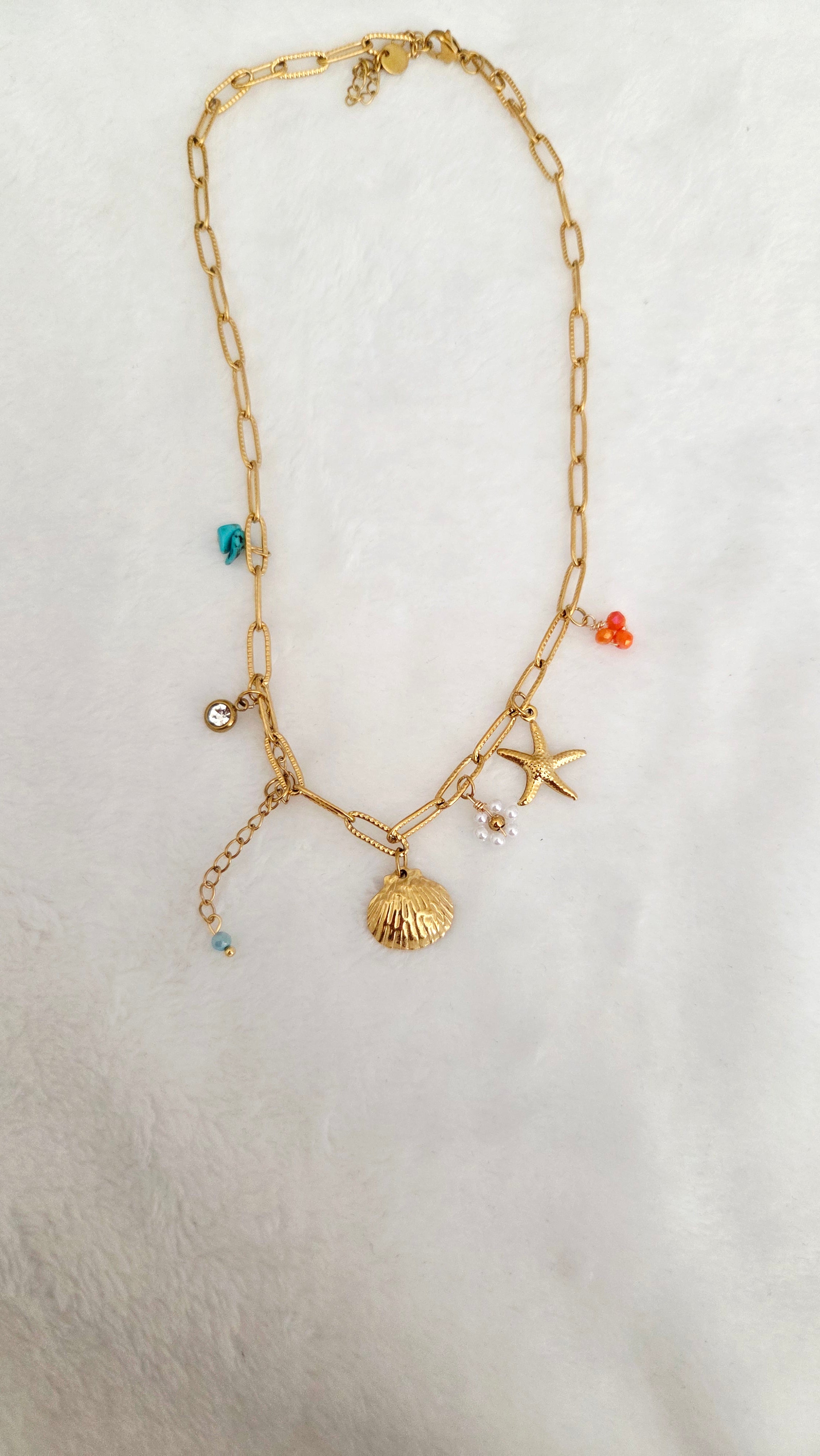 Collier pendentif mer