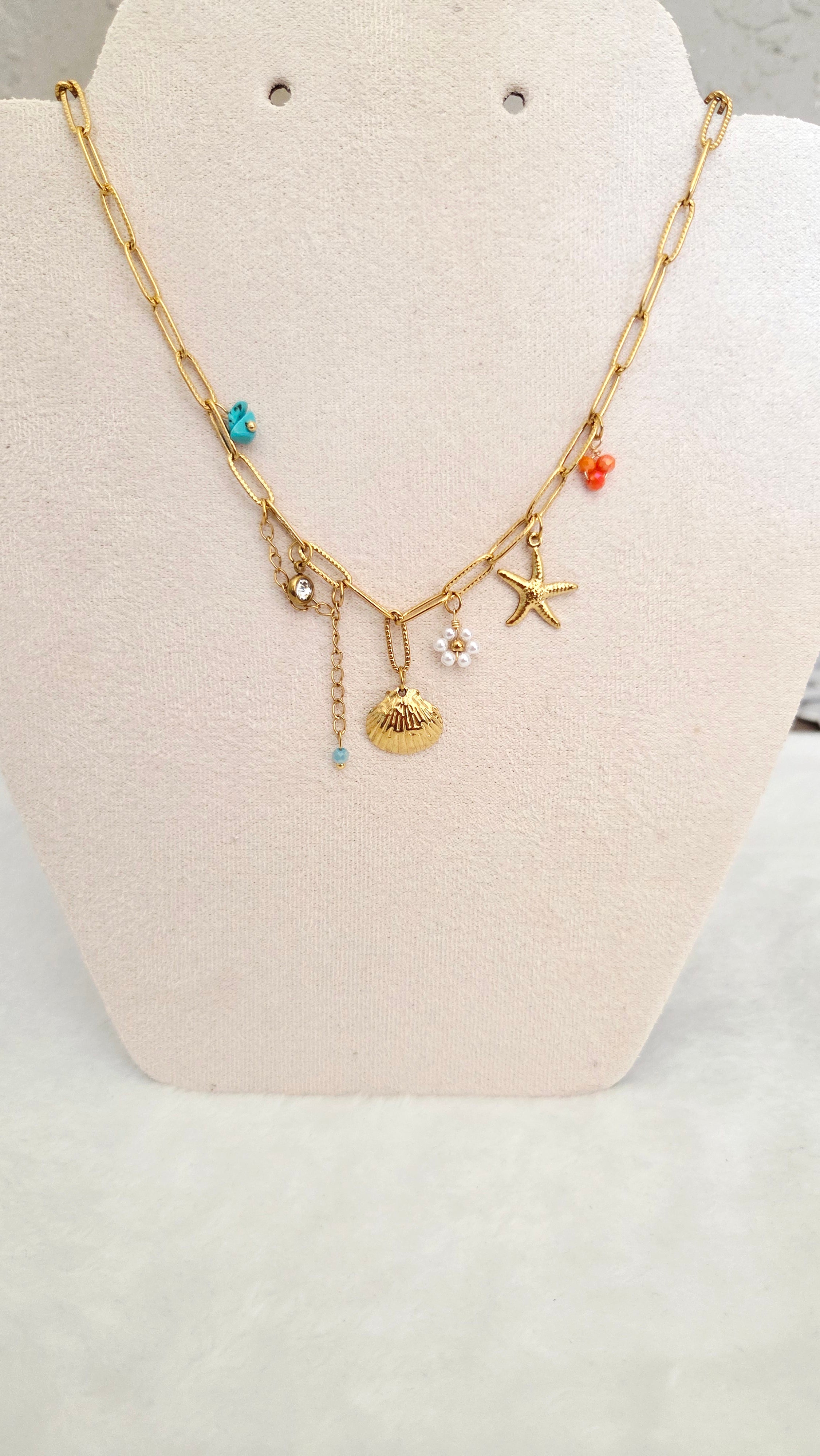 Collier pendentif mer