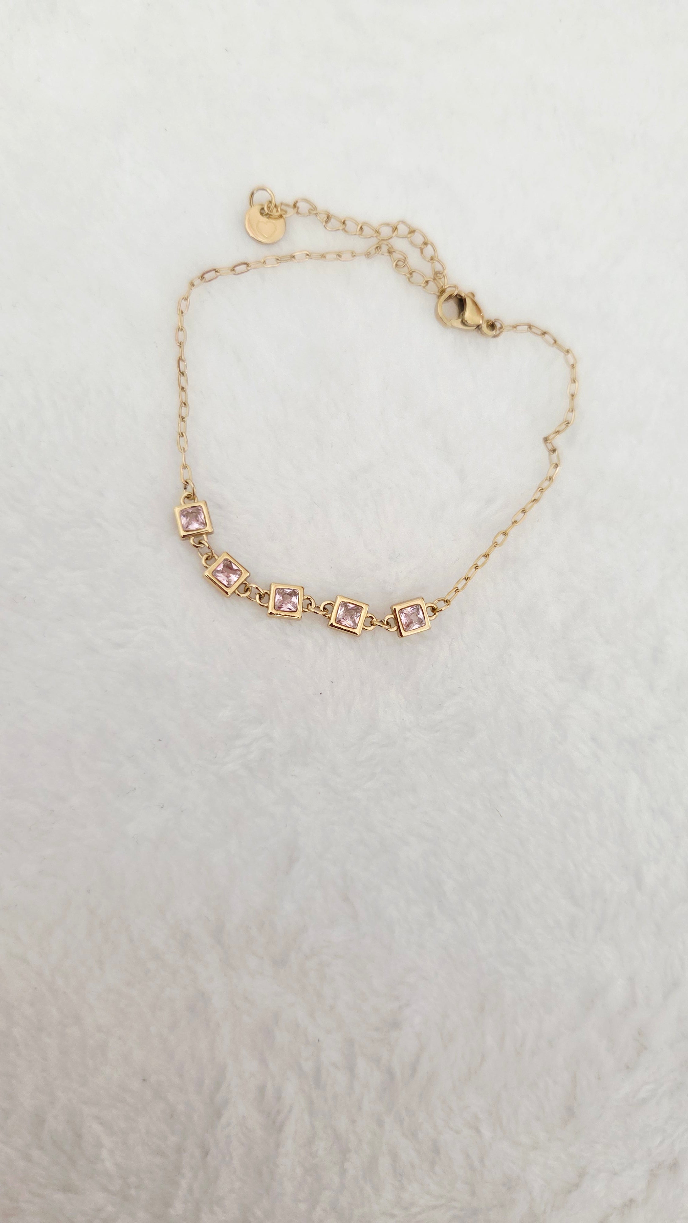 Bracelet Strass Rose